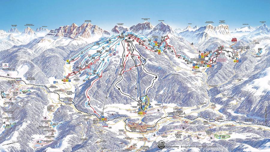 Narty Włochy Kronplatz, 3 Zinnen, Cortina D'Ampezzo,Ski safari autokar Centrum Podróży Koliber